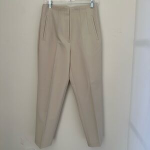 Zara Beige Tailored Trousers